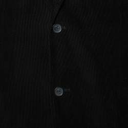 D&G Black Corduroy Button Front Blazer XXL