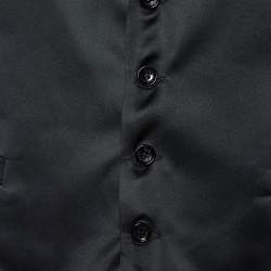 D&G Black Virgin Wool Sleeveless Vest M
