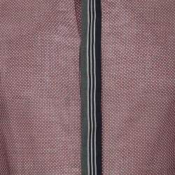 Pre Owned D&G Red Printed Cotton Contrast Detail Slim Fit Shirt M