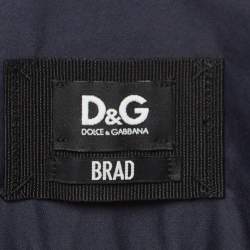 D&G Brad Navy Blue Cotton Button Front Full Sleeve Shirt S