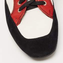 D&G Tricolor Leather and Suede Low Top Sneakers Size 43.5