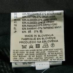 Pre Owned بنطلون ديزل بلاك جولد نقش أقدام الكلب رمادي مقاس كبير/خصر 36 بوصة