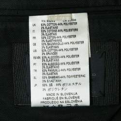 مملوكة مسبقًا Diesel Black Gold Black Gabardine Vest Detail Blazer XL