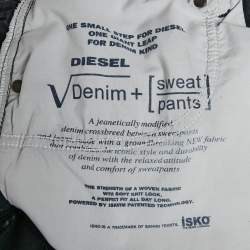 Diesel Dark Grey Distressed Denim Thommer CBB-NE Sweat Jeans M Waist 32"