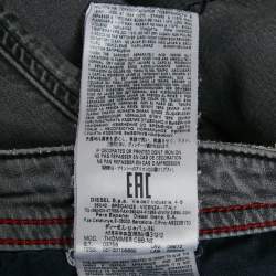 Diesel Dark Grey Distressed Denim Thommer CBB-NE Sweat Jeans M Waist 32"