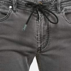 Diesel Dark Grey Distressed Denim Thommer CBB-NE Sweat Jeans M Waist 32"