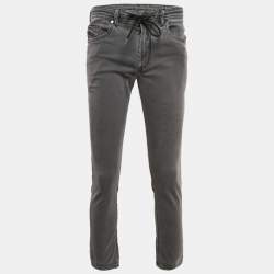 Diesel Dark Grey Distressed Denim Thommer CBB-NE Sweat Jeans M Waist 32"