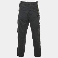 Pre Owned Diesel Black Denim Zip Detail Jeans L/Waist 34"