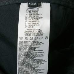 مملوكة مسبقًا Diesel Black Denim Zip Detail Jeans L/Waist 34"