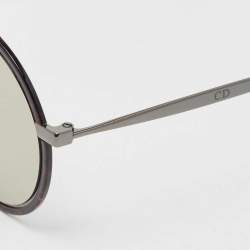 Pre Owned Dior Homme Gold Mirror 4HUQV Synthesis 01 Round Sunglasses
