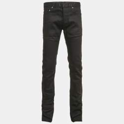 Pre Owned Dior Homme Black Denim Jeans M Waist 33"