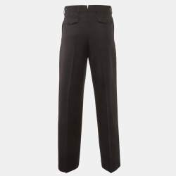 مملوكة مسبقًا Dior Homme Black Gabardine Formal Trousers L