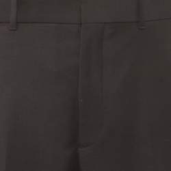 Pre Owned بنطلون رسمي غاباردين أسود ديور أوم كبير