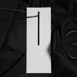 Pre Owned Dior Homme Black CD Icon Embroidered Cotton Crew Neck T-Shirt L