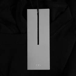 مملوكة مسبقًا Dior Homme Black CD Icon Embroidered Cotton Relaxed Fit T-Shirt S
