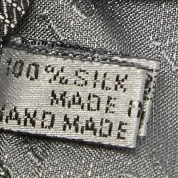 Pre Owned Dior Homme Grey Patterned Silk Classic Tie