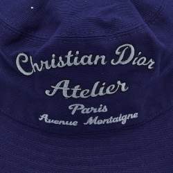 Dior Homme Navy Blue Atelier Cotton Bucket Hat S