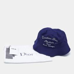 Dior Homme Navy Blue Atelier Cotton Bucket Hat S