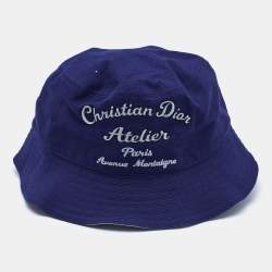 Dior Homme Navy Blue Atelier Cotton Bucket Hat S