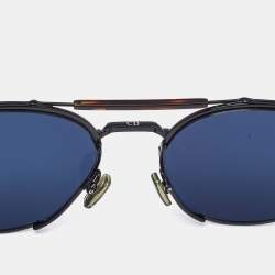 Pre Owned Dior Homme Black WR7A9 0234S Round Sunglasses