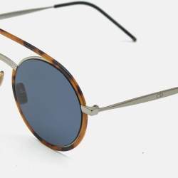 Pre Owned Dior Homme Tortoise Brown/Black EPZA9 Synthesis01 Round Sunglasses