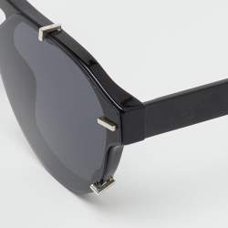 Pre Owned Dior Homme Black/Grey BlackTie254S Oval Sunglasses