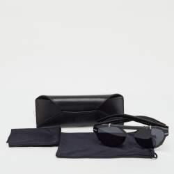 Pre Owned Dior Homme Black/Grey BlackTie254S Oval Sunglasses