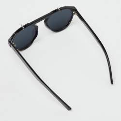 Pre Owned Dior Homme Black/Grey BlackTie254S Oval Sunglasses