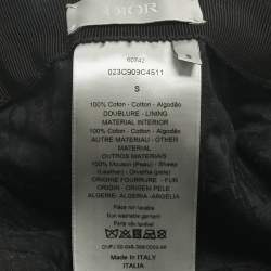 Pre Owned Dior Homme Black Logo Embroidered Cotton Baseball Cap S