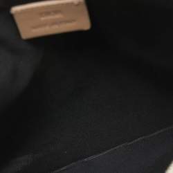 Pre Owned Dior Homme Beige Leather Zip Pouch