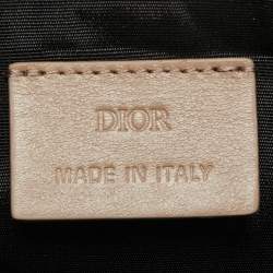 Pre Owned Dior Homme Beige Leather Zip Pouch