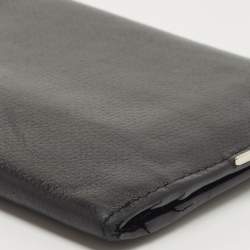 Pre Owned Dior Homme Black Leather Bifold Wallet