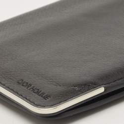 Pre Owned Dior Homme Black Leather Bifold Wallet