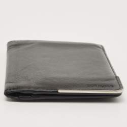 Pre Owned Dior Homme Black Leather Bifold Wallet