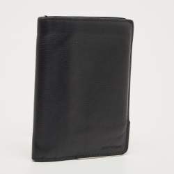 Pre Owned Dior Homme Black Leather Bifold Wallet