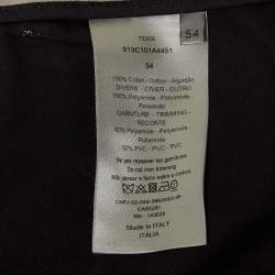 Pre Owned Dior Homme Grey Cotton Velcro Applique Cargo Pants XXL