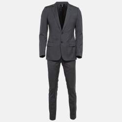 Dior Home Grey Wool Single Breasted Pants Suit S