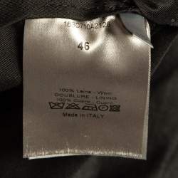 Dior Home Grey Wool Single Breasted Pants Suit S