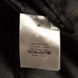 Dior Home Grey Wool Single Breasted Pants Suit S