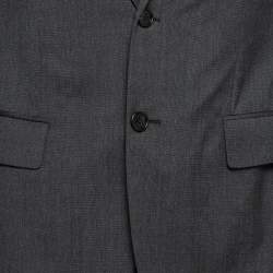 Dior Home Grey Wool Single Breasted Pants Suit S