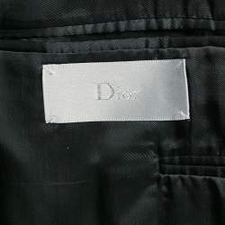 Dior Homme Navy Blue Gabardine Single Breasted Pants Suit XL 
