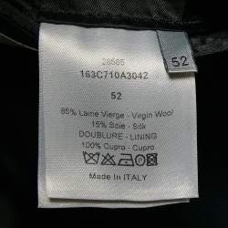Dior Homme Navy Blue Gabardine Single Breasted Pants Suit XL 