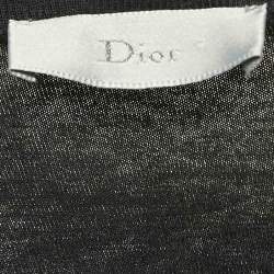 Pre Owned Dior Homme Black Printed Cotton Jersey Crew Neck T-Shirt XS
