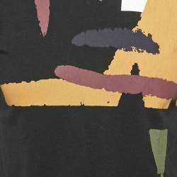 Pre Owned Dior Homme Black Printed Cotton Jersey Crew Neck T-Shirt XS