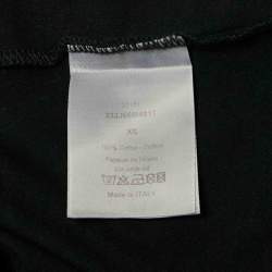 Pre Owned Dior Homme Black Printed Cotton Jersey Crew Neck T-Shirt XS