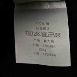 Pre Owned Dior Homme Black Printed Cotton Jersey Crew Neck T-Shirt XS