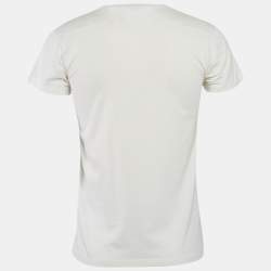 Dior Homme White Love Print Cotton Jersey T-Shirt M