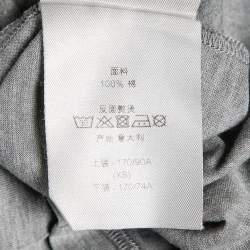 مملوكة مسبقًا Dior Homme Grey Printed Cotton Jersey T-Shirt XS