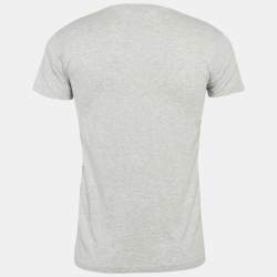 Dior Homme Grey Printed Cotton Jersey T-Shirt S