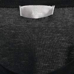 Pre Owned Dior Homme Black Printed Cotton Jersey T-Shirt S